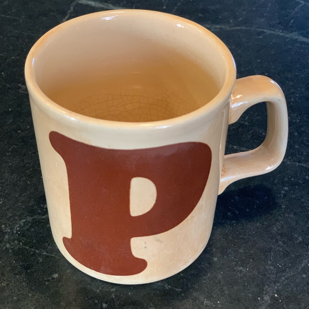 KILN CRAFT | Vintage Initial P Mug